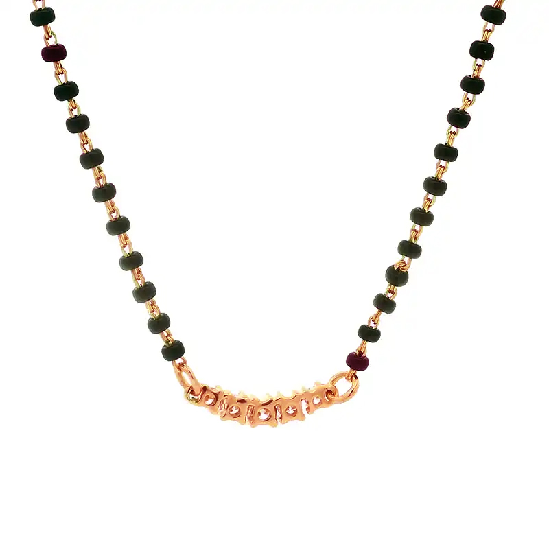 18K Gold Diamond Mangalsutra